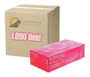 Kit Luva Descartável Rosa Nitrílica Supermax Cx Com 1.000 Un(p)
