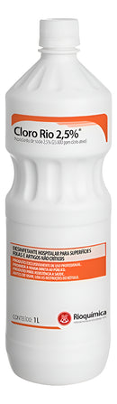 Desinfetante 2,5% Cloro Rio 1l - Rioquimica