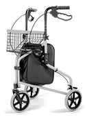 Andador Triciclo Em Alumínio Freios E Cesta Hidrolight Sc301