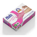 Luva Descartável Nitrílica Rosa C/100 Unidades - Medix(g)