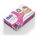 Luva Descartável Nitrílica Rosa C/100 Unidades - Medix(g)