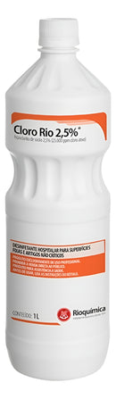 Desinfetante 2,5% Cloro Rio 1l - Rioquimica