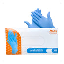 Luva Nitrilica Azul Sem Pó C/100 - Medix(azul,g)
