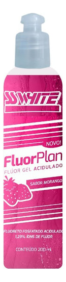 Flúor Gel Acidulado Ou Neutro 200ml - Allplan(acidulado morango)