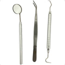 Kit Clínico - Sonda Exploradora N5, Pinça Clinica E Espelho