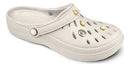 Babuche Clog Ortopédico Feminino Boaonda Easy Gold-Off White/Gold,38(Off White/Gold,38)