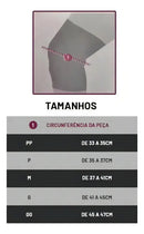 Joelheira Neoprene Reforço Patelar Longa Preta Hidrolight Tamanho G