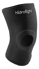 Joelheira Neoprene Reforço Patelar Longa Preta Hidrolight Tamanho G